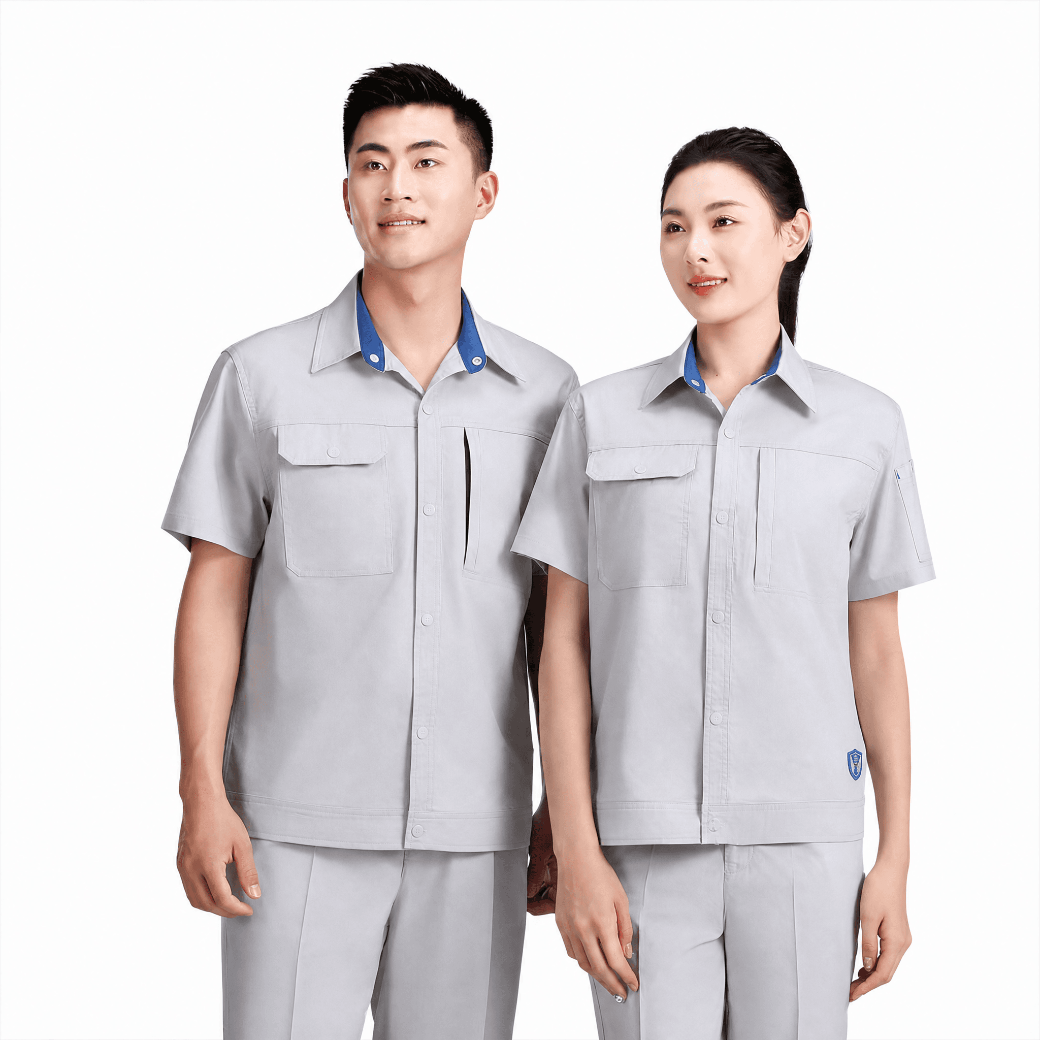 男女款短袖工装套装